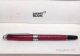 2018 Copy Mont Blanc Meisterstuck Red Rollerball Pen Silver trim (5)_th.jpg